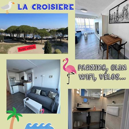 Studio vue port à 500m de la plage Le Grau-du-Roi Esterno foto